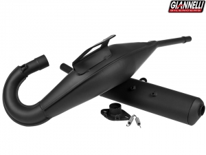 Compleet uitlaatsysteem Giannelli Enduro 2T - Yamaha DT 80 LC ('85-'01 / exclusief variant 53V) - eindstuk van ijzer