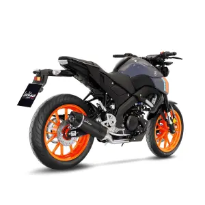 Complete LV One Evo Carbon Exhaust System - YAMAHA MT-125 ABS ('21-'24) / XSR 125 ABS ('22-'24) - Leo Vince