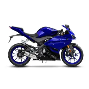 Complete roestvrijstalen uitlaatsysteem LV One Evo - YAMAHA MT-125 ABS ('17-'19) / YZF-R 125 ABS ('17-'18) - Leo Vince