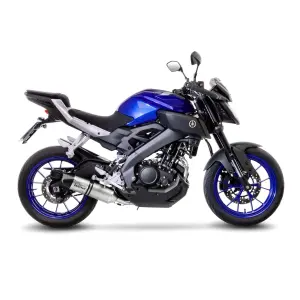 Complete roestvrijstalen uitlaatsysteem LV One Evo - YAMAHA MT-125 ABS ('17-'19) / YZF-R 125 ABS ('17-'18) - Leo Vince