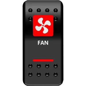 Comutador de alimentación para ventilador - negro/rojo/blanco - Moose