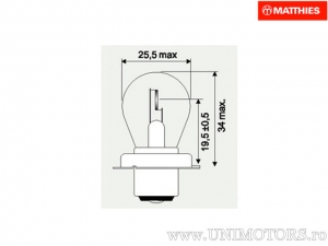 Conector S3 P26S 12V 15W - JM