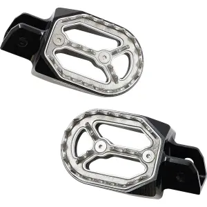 Conjunto de estriberas izquierda/derecha - Yamaha PW 50 ('81-'25) / PW 80 ('99-'06) - Moose