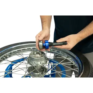 Conjunto de ferramentas para rolamentos de roda para Harley Davidson - Azul, anodizado - 38110153