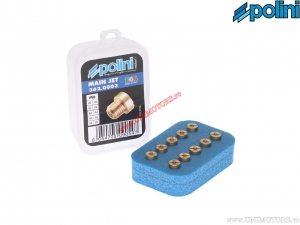 Conjunto de jatos principais Dellorto (Ø 80->98 / 6mm) - 10 peças - Polini