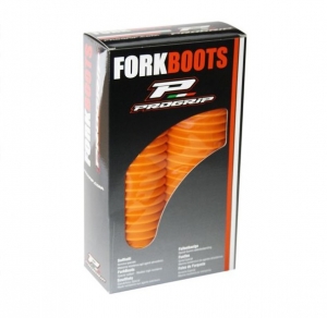 Conjunto de mangas de borracha para garfos dianteiros - diâmetro: 42/45 mm - comprimento: 350 mm - cor: laranja - Progrip