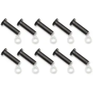Conjunto de pino pivot/abraçadeira - Preto, Polido - 06170200