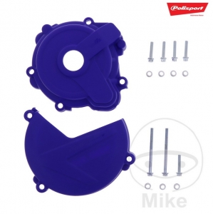 Conjunto de proteção de embreagem e ignição, azul Polisport - Sherco SE 250 2T Enduro ('14-'17) - JM