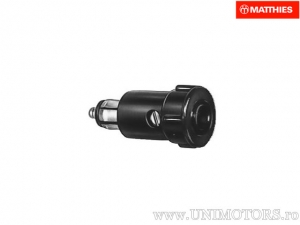 Connecteur universel 2 pôles 18A 24V ISO 4165 noir - JM