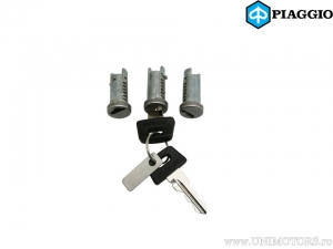 Contact hub with keys (kit 3 locks) - Piaggio Free 25 / Free 50 / NRG 50 / NTT 50 / Vespa N 50 / PK 125 / PK 50 - Piaggio