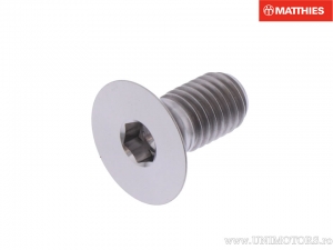 Coperchio a vite a testa svasata Allen Pro Bolt M8 x 1.25 x 16 mm titanio - JM