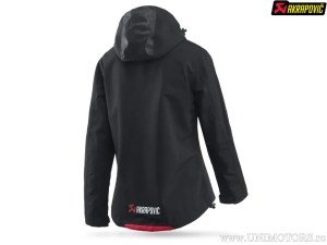 Corpo Damen Regenjacke - Größe: L - Material: 100% Polyester - Farbe: Schwarz/Rot - Akrapovič