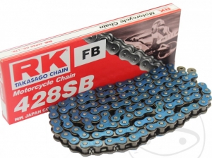 Corrente padrão azul neon RK BL428 SB / 140 - RK