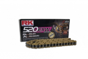 Corrente RK XW-Ring dourada GB 520EXW / 040 - RK