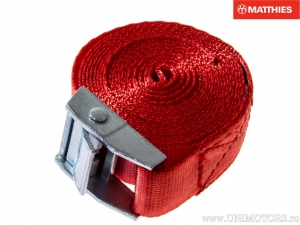 Courroie Réglable 3 m x 25 mm Rouge - JM