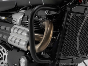Crashbar - material: acero - color: negro - Triumph Scrambler 1200 ('21-) - SW-Motech
