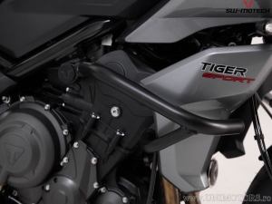 Crashbar - material: acero - color: negro - Triumph Tiger 660 ('21-) - SW-Motech