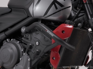 Crashbar - material: acero - color: negro - Triumph Trident 660 ('21-) - SW-Motech