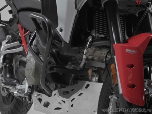 Crashbar - material: steel - color: black - Ducati Multistrada V 4 ('20-) - SW-Motech
