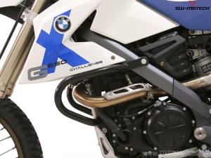 Crashbar - materiale: acciaio - colore: nero - BMW G 650 Xchallenge ('06-'09) - SW-Motech