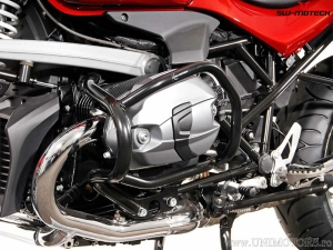 Crashbar - materiale: acciaio - colore: nero - BMW R 1200 R ('07-'14) - SW-Motech