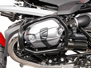 Crashbar - materiale: acciaio - colore: nero - BMW R 1200 R ('07-'14) - SW-Motech