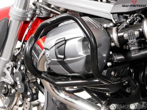 Crashbar - materiale: acciaio - colore: nero - BMW R 1200 R ('07-'14) - SW-Motech