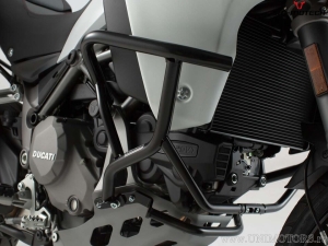 Crashbar - materiale: acciaio - colore: nero - Ducati Multistrada 1200/1260 Enduro ('16-) - SW-Motech