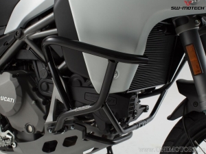 Crashbar - materiale: acciaio - colore: nero - Ducati Multistrada 1200/1260 Enduro ('16-) - SW-Motech