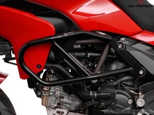 Crashbar - materiale: acciaio - colore: nero - Ducati Multistrada 1200 / S ('10-'14) - SW-Motech