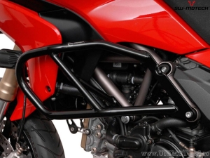 Crashbar - materiale: acciaio - colore: nero - Ducati Multistrada 1200 / S ('10-'14) - SW-Motech