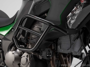 Crashbar - materiale: acciaio - colore: nero - Kawasaki Versys 1000 ('18-) - SW-Motech