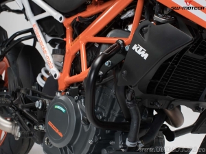 Crashbar - materiale: acciaio - colore: nero - KTM 390 Duke ('13-'20) - SW-Motech
