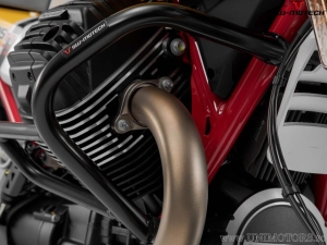 Crashbar - materiale: acciaio - colore: nero - Moto Guzzi V85 TT ('19-'23) - SW-Motech