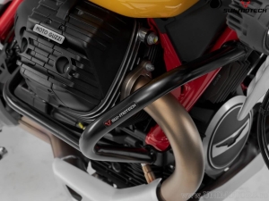 Crashbar - materiale: acciaio - colore: nero - Moto Guzzi V85 TT ('19-'23) - SW-Motech
