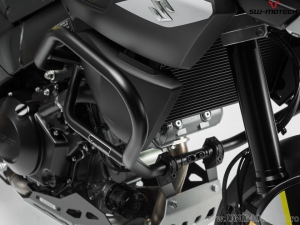 Crashbar - materiale: acciaio - colore: nero - Suzuki V-Strom 1000 ('14-'19) - SW-Motech