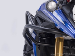 Crashbar - materiale: acciaio - colore: nero - Suzuki V-Strom 1050DE ('21-) - SW-Motech