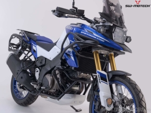 Crashbar - materiale: acciaio - colore: nero - Suzuki V-Strom 1050DE ('21-) - SW-Motech