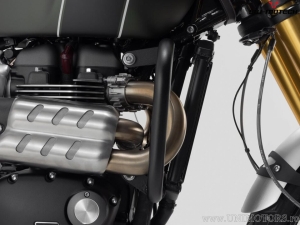 Crashbar - materiale: acciaio - colore: nero - Triumph Scrambler 1200 ('21-) - SW-Motech