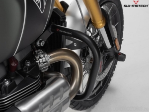 Crashbar - materiale: acciaio - colore: nero - Triumph Scrambler 1200 ('21-) - SW-Motech