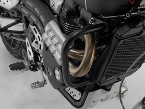 Crashbar - materiale: acciaio - colore: nero - Triumph Scrambler 1200 ('21-) - SW-Motech