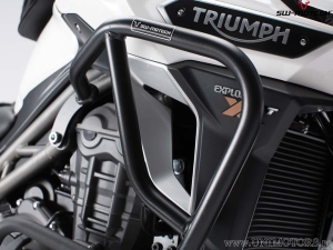 Crashbar - materiale: acciaio - colore: nero - Triumph Tiger 1200 / Explorer ('15-) - SW-Motech