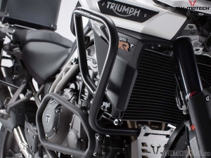 Crashbar - materiale: acciaio - colore: nero - Triumph Tiger 1200 / Explorer ('15-) - SW-Motech