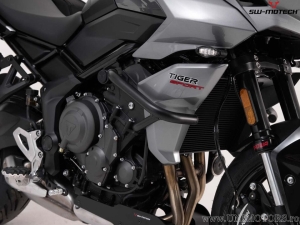 Crashbar - materiale: acciaio - colore: nero - Triumph Tiger 660 ('21-) - SW-Motech