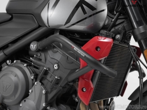 Crashbar - materiale: acciaio - colore: nero - Triumph Trident 660 ('21-) - SW-Motech