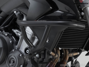 Crashbar - materiale: acciaio - colore: nero - Voge 500R ('19-) - SW-Motech