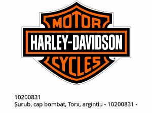 Csavar, domború fejű, torx, ezüst - 10200831 - Harley-Davidson