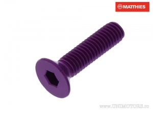 Csavar fedél behúzott hatszögű fejjel Pro Bolt M5 x 0.80 x 25 mm alumínium lila - JM
