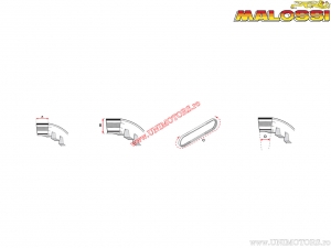 Curea transmisie X K (19,2X10X833mm / 31°) - Sym Joyride 150 H2O 4T E1 ('02-'03) - Malossi