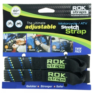 Curele reglabile ROK, HD 25mm (Black + Blue/Green) - Oxford